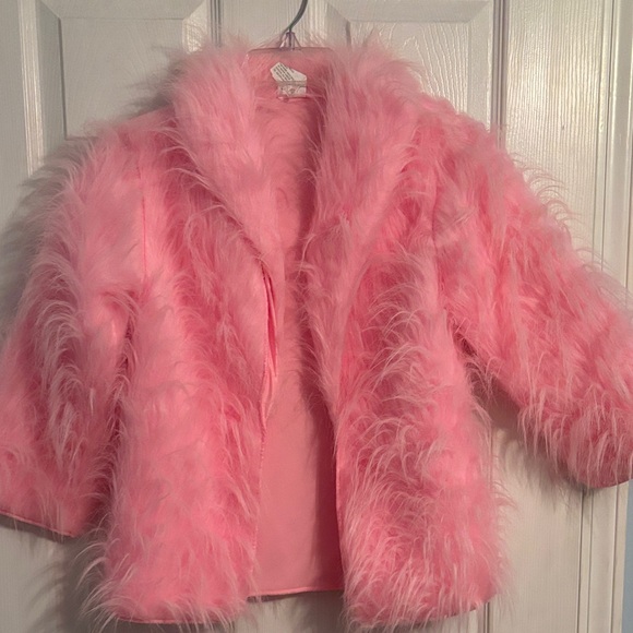 Cozy Pink Faux Fur Kids Coat - Picture 9 of 10